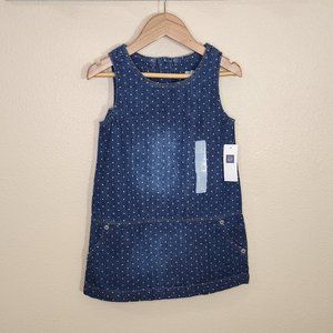 Polka Dot Jean Print Dress - babyGap Size 3 NWT